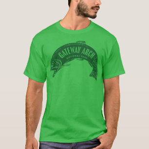 Camiseta Parque nacional del Arco de Gateway Pescado Verde