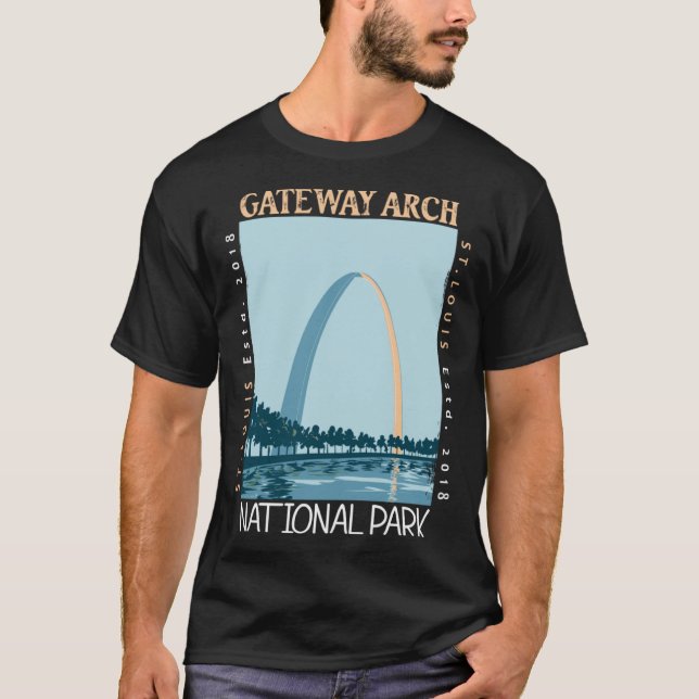 Camiseta Parque nacional del Arco de Puerta de Enlace en la (Anverso)
