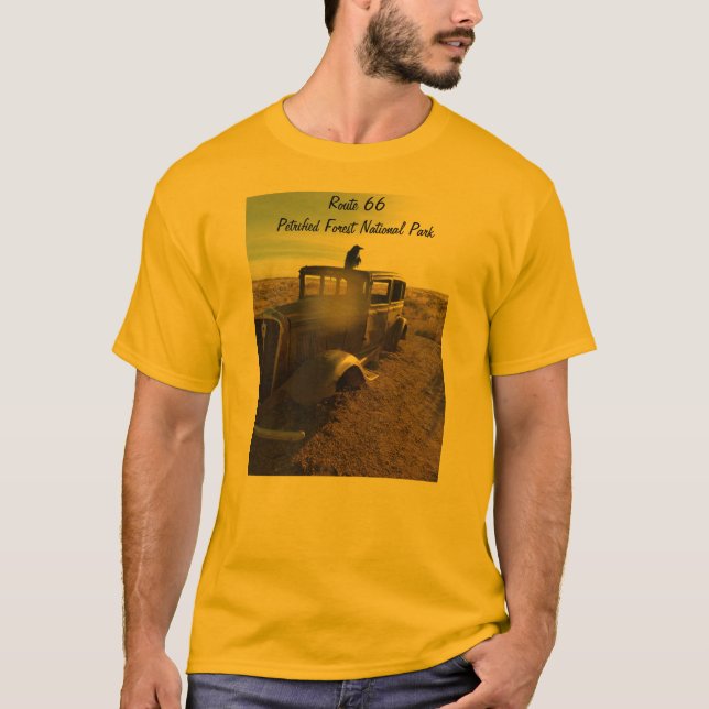 Camiseta Parque nacional del bosque aterrorizado de la ruta (Anverso)