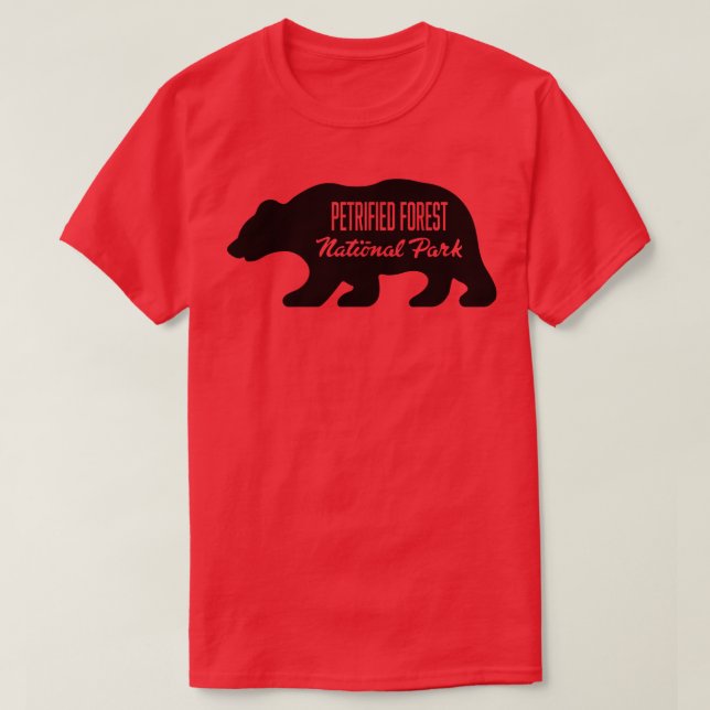 Camiseta Parque nacional del bosque petrolero Oso negro (Diseño del anverso)