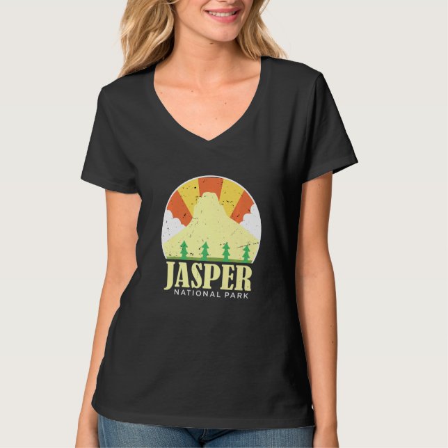 Camiseta Parque nacional del Canadá Jasper Alberta Souvenir (Anverso)