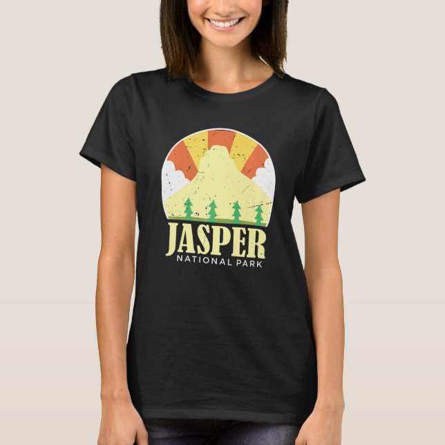 Camiseta Parque nacional del Canadá Jasper Alberta Souvenir (Anverso)