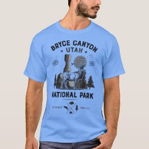 Camiseta Parque nacional del Cañón Bryce Vintage Utah Deer 