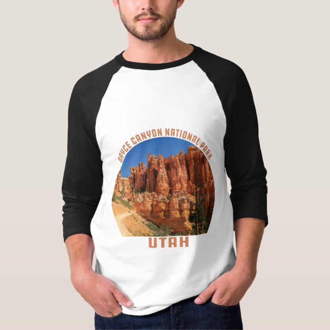 Camiseta Parque nacional del Cañón de Bryce, hoodoos utah v (Anverso)