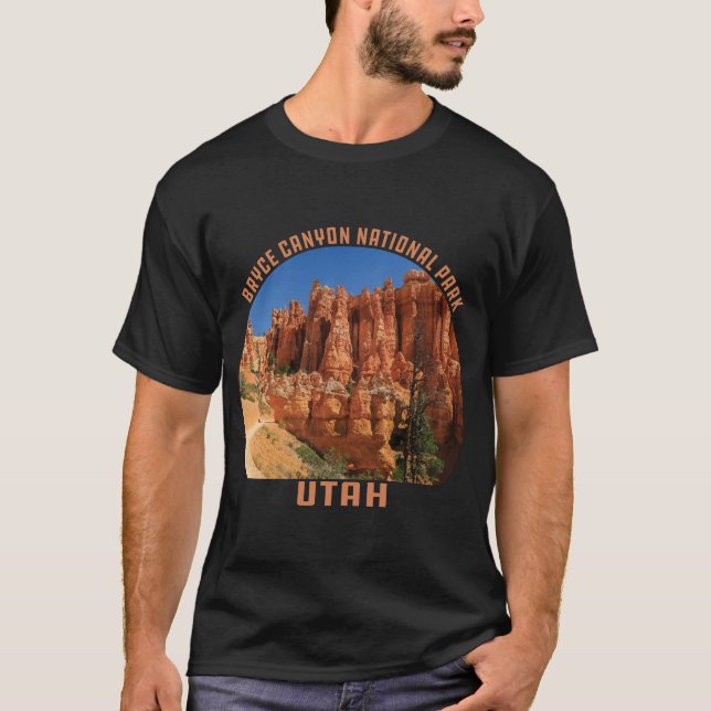 Camiseta Parque nacional del Cañón de Bryce, hoodoos utah v (Anverso)