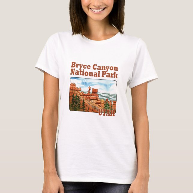 Camiseta parque nacional del cañón de bryce, utah (Anverso)