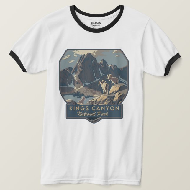 Camiseta Parque nacional del Cañón Kings (Anverso del diseño)