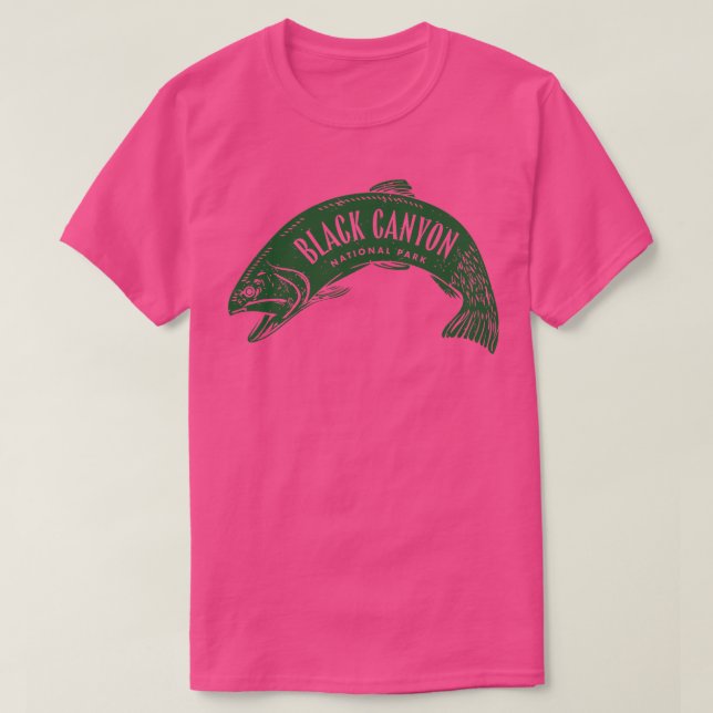 Camiseta Parque nacional del Cañón Negro Pescado Verde (Diseño del anverso)