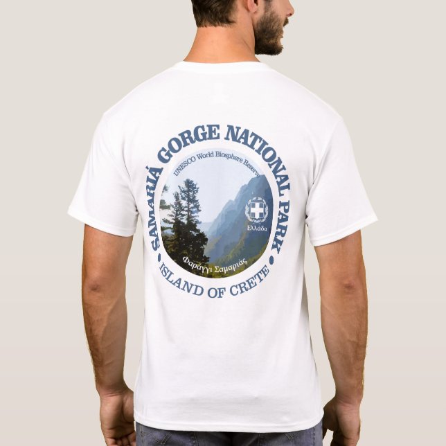 Camiseta Parque nacional del desfiladero de Samaria (Reverso)