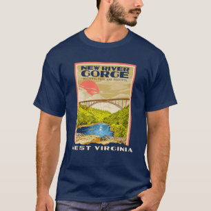 Camiseta Parque nacional del desfiladero del nuevo río Virg