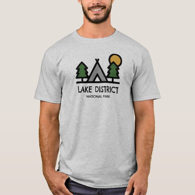 Camiseta Parque nacional del distrito de los lagos (Anverso)