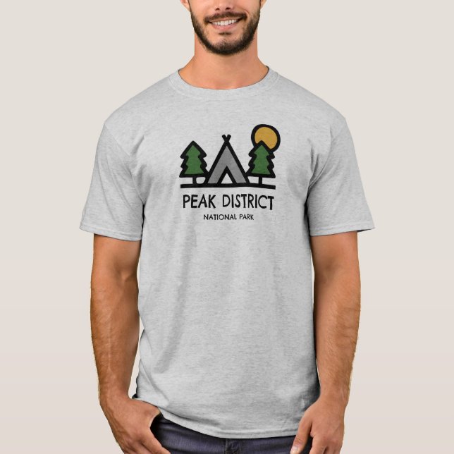 Camiseta Parque nacional del distrito de Peak (Anverso)