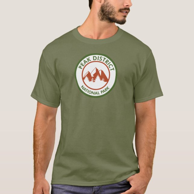 Camiseta Parque nacional del distrito de Peak (Anverso)