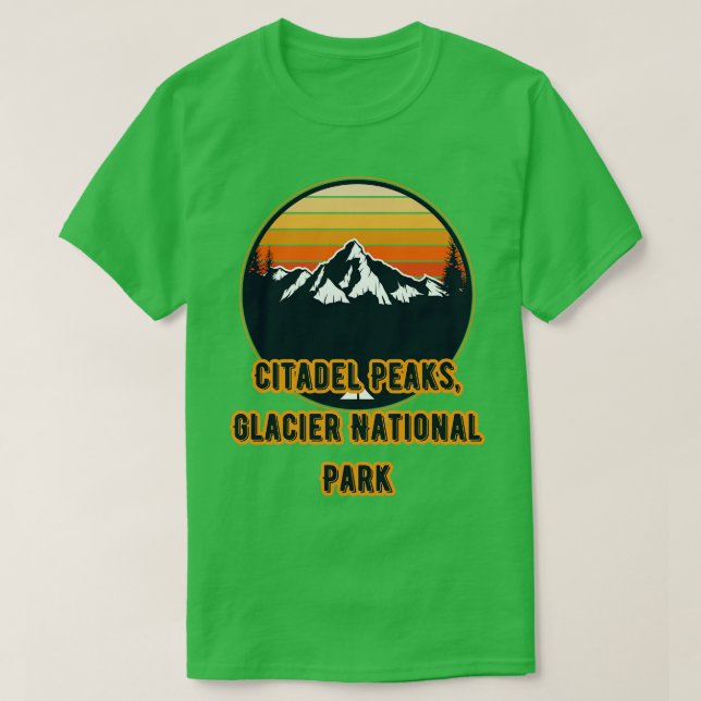 Camiseta Parque nacional del glaciar Citadel Peaks (Diseño del anverso)