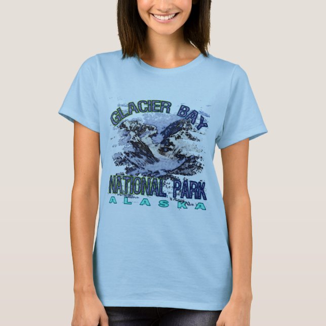 Camiseta Parque nacional del Glacier Bay, Alaska (Anverso)