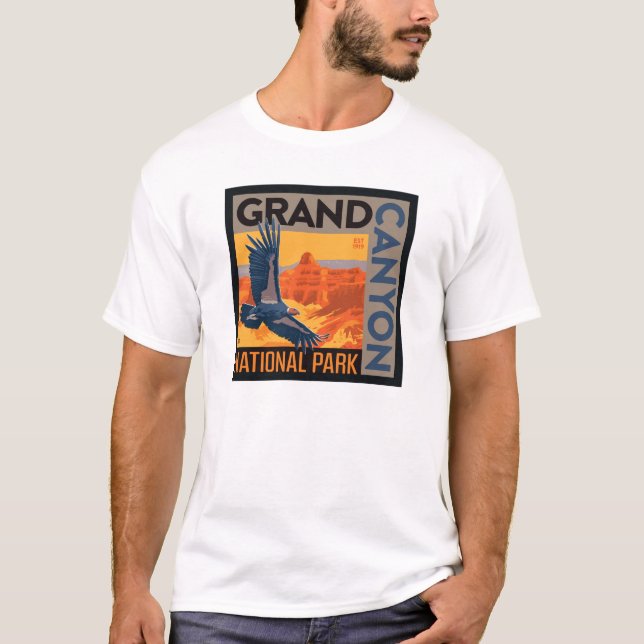 Camiseta Parque nacional del Gran Cañón | Cóndores (Anverso)