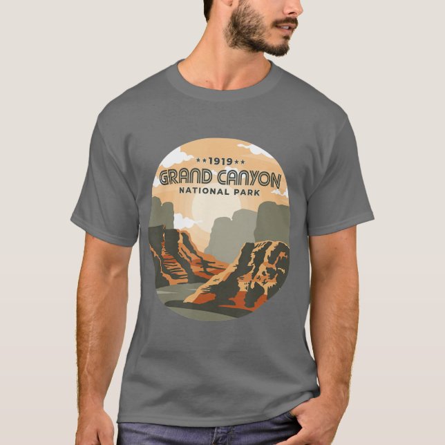 Camiseta Parque nacional del Gran Cañón Norte Rim Arizona (Anverso)