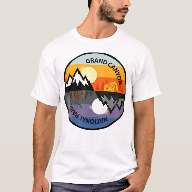Camiseta Parque nacional del Gran Cañón: recuerdo retro (Anverso)