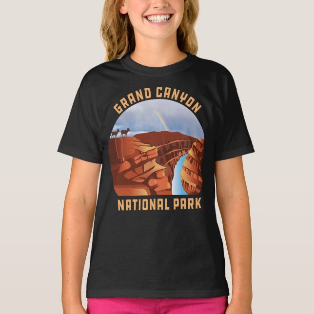 Camiseta Parque nacional del Gran Cañón retro Rim Norte Ari (Anverso)