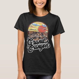 Camiseta Parque nacional del Gran Cañón Viejo Estíl de Retr