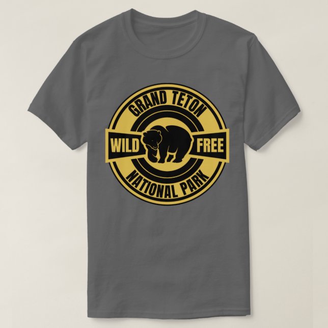 Camiseta parque nacional del Gran Tetón (Diseño del anverso)