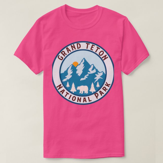 Camiseta parque nacional del gran tetón (Diseño del anverso)