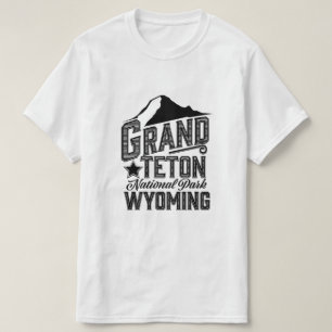 Camiseta Parque nacional del Gran Tetón, afiche de la época