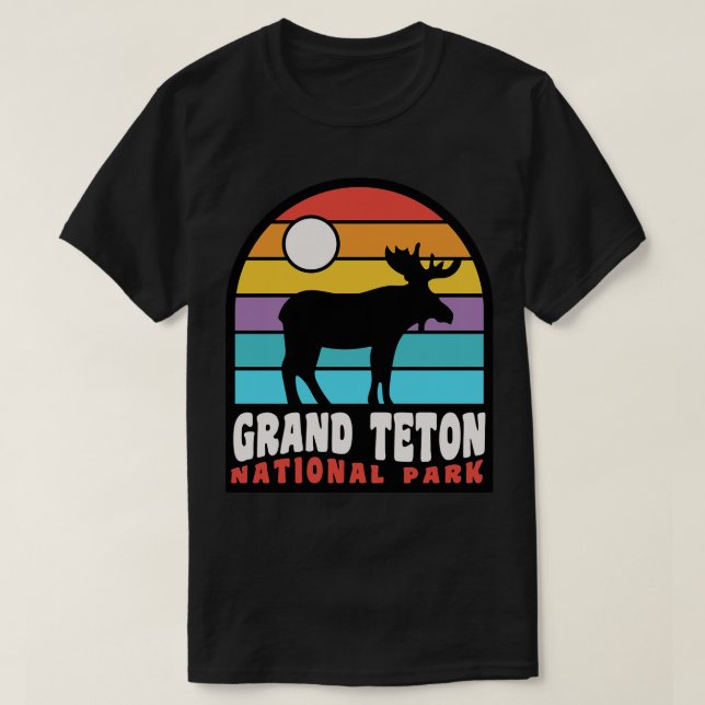Camiseta Parque nacional del Gran Tetón, Moose Jackson Hole (Diseño del anverso)