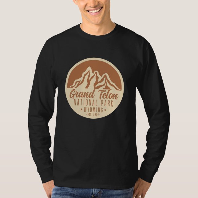 Camiseta Parque nacional del Gran Tetón Wyoming EE.UU. (Anverso)