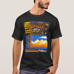 Camiseta Parque nacional del Gran Tetón Wyoming Mountain Se