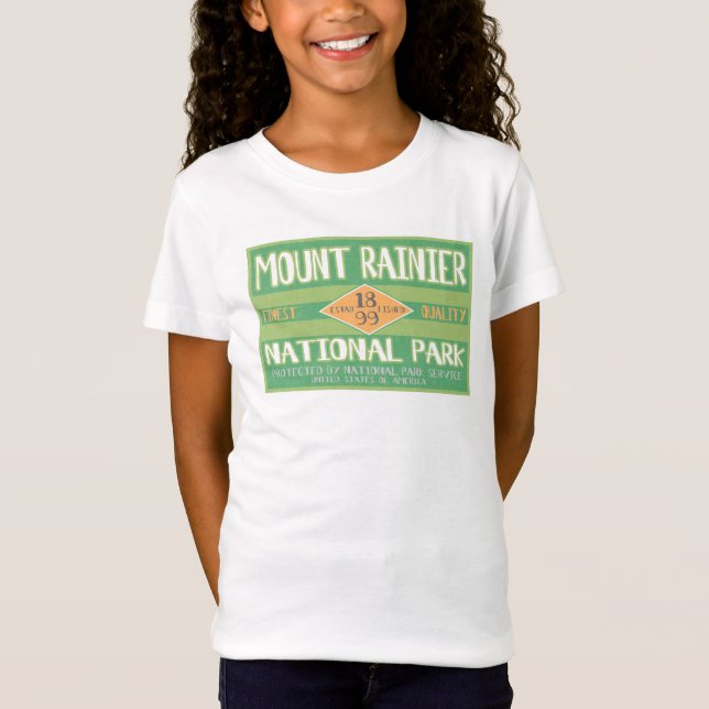 Camiseta Parque nacional del Monte Rainier (Anverso)
