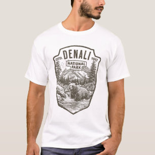 Camiseta Parque nacional del río Oso Denali Alaska 1917