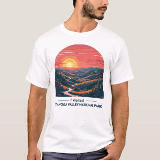 Camiseta Parque Nacional del Valle de Cuyahoga Arte Retro E