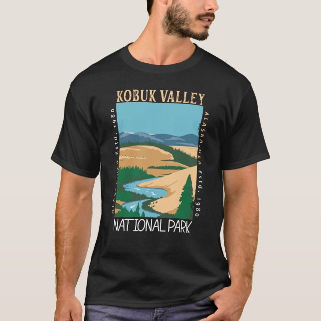 Camiseta Parque nacional del valle de Kobuk, Alaska, con pr (Anverso)