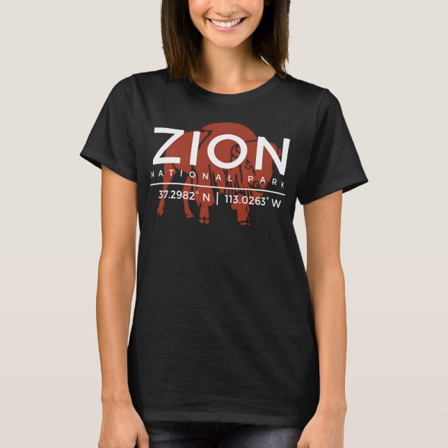 Camiseta Parque nacional del Zion - Utah Regalos de recuerd (Anverso)