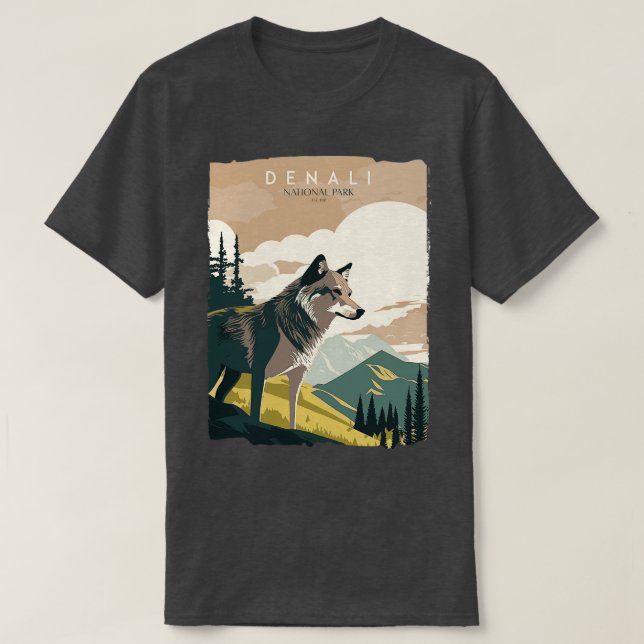 Camiseta Parque nacional Denali 1 (Diseño del anverso)