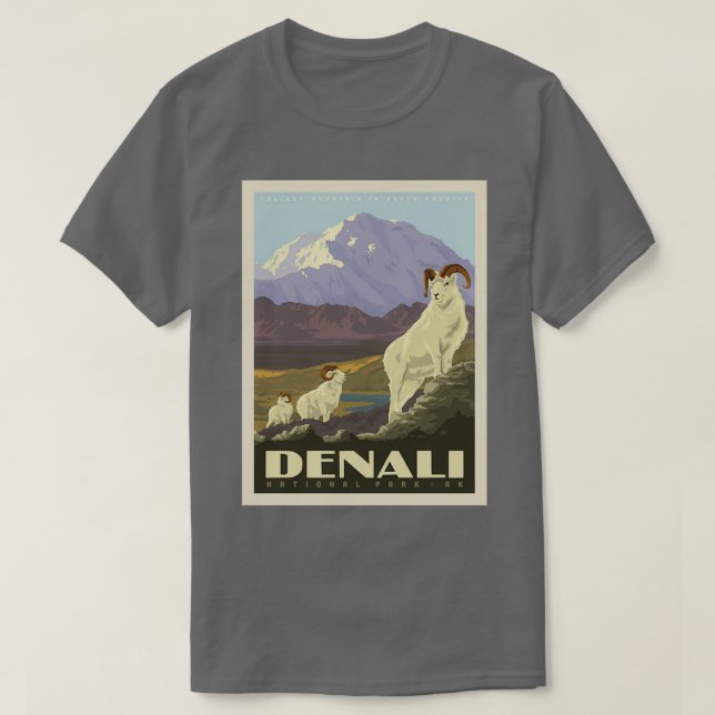 Camiseta Parque nacional Denali 10 (Diseño del anverso)