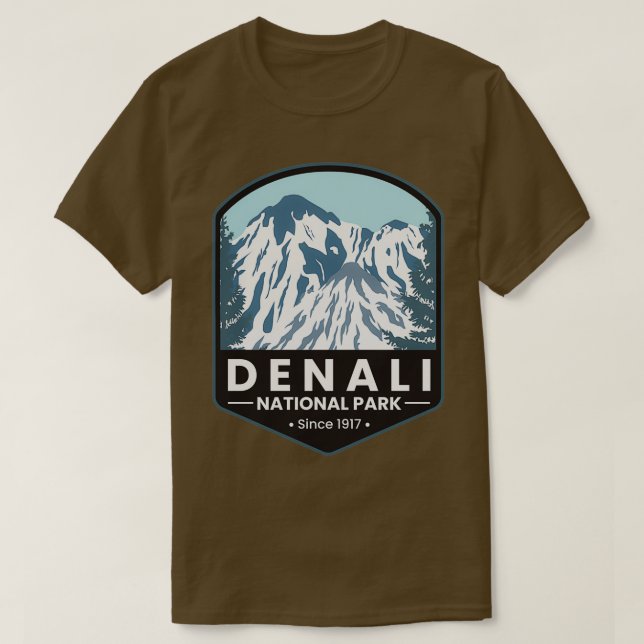 Camiseta Parque nacional Denali 14 (Diseño del anverso)