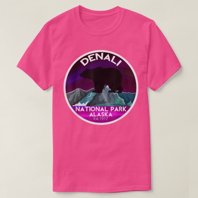 Camiseta Parque nacional Denali Alaska  (Diseño del anverso)