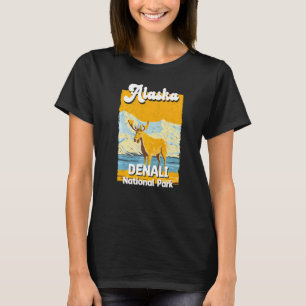 Camiseta Parque Nacional Denali Alaska Fauna Silvestre Vaca