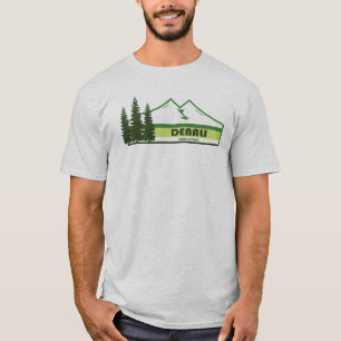 Camiseta Parque nacional Denali Alaska Green Stripes