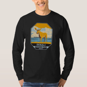 Camiseta Parque nacional Denali Alaska Moose Vintage