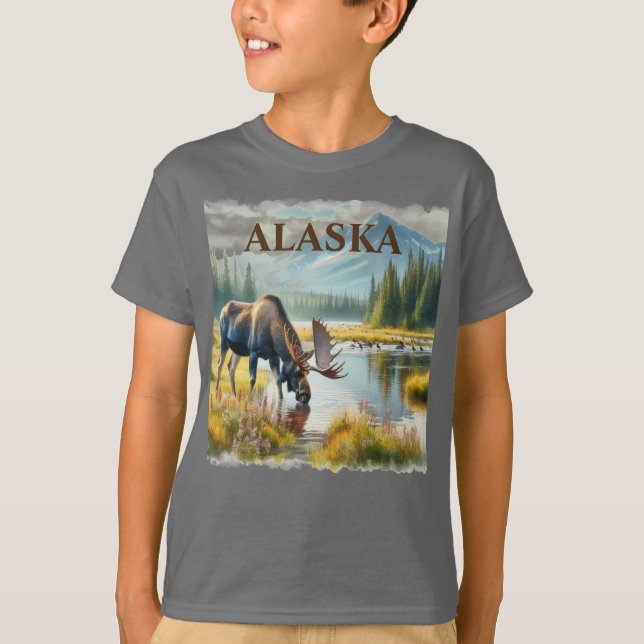 Camiseta Parque Nacional Denali Alce / Alaska  (Anverso)
