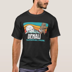 Camiseta Parque nacional Denali Montañas Alaska Oso Banjo
