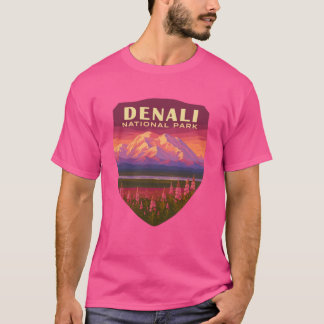 Camiseta Parque Nacional Denali Retro Montaña Wilderness St
