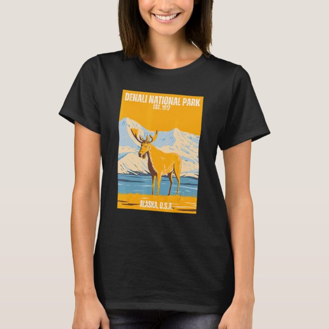 Camiseta Parque nacional Denali Souvenir Estatal de Oregon (Anverso)