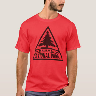 Camiseta Parque nacional Denali Triangle Brown