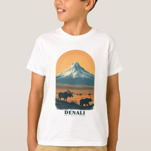 Camiseta Parque nacional Denali Vintage Retro