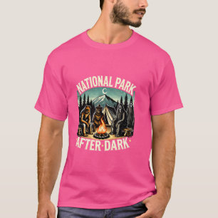 Camiseta Parque nacional después de la obscura Retro Skelet