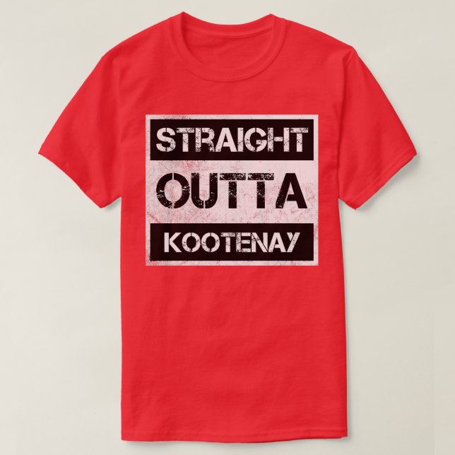 Camiseta Parque nacional directo fuera de Kootenay Canadá V (Diseño del anverso)